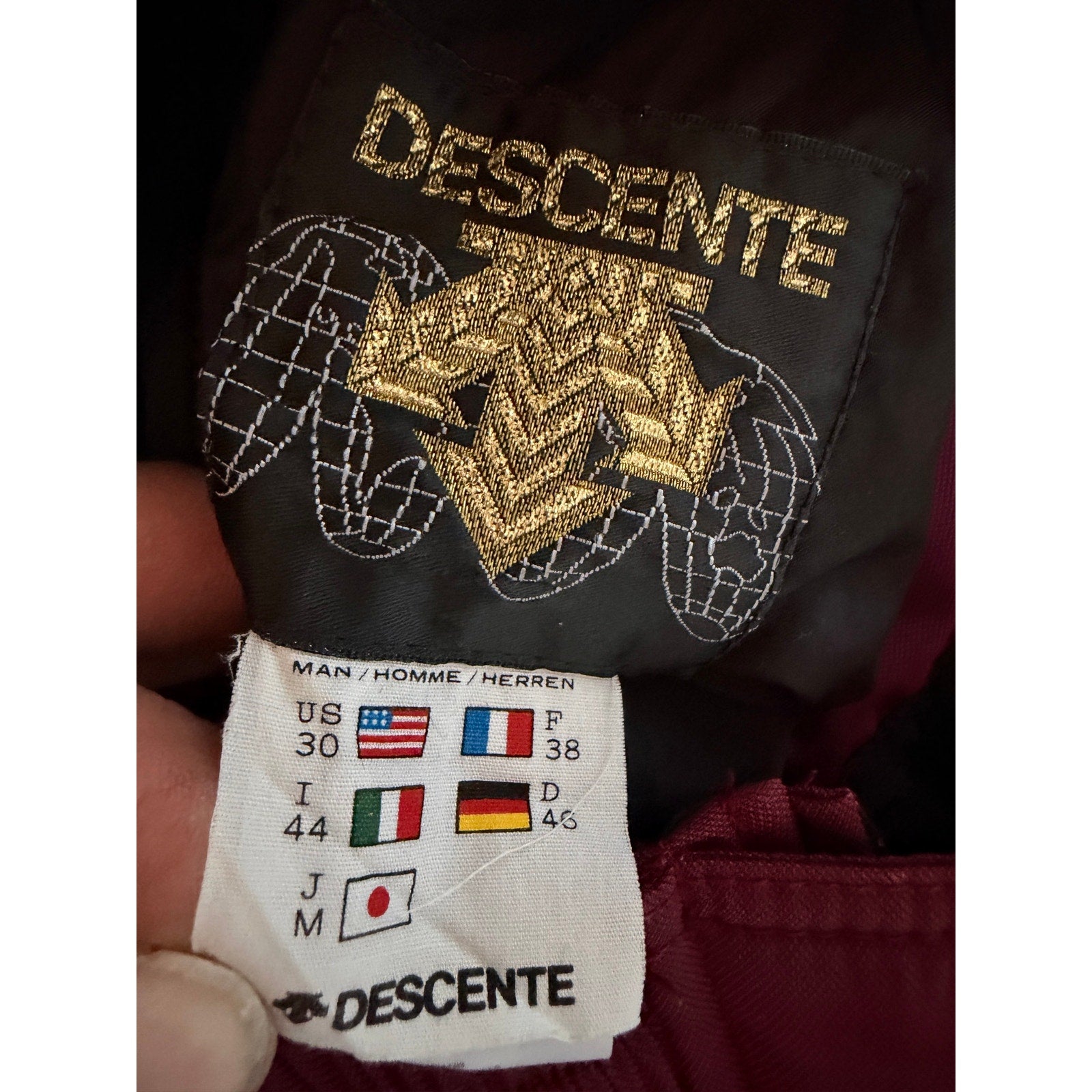 Descente Ski Snow Pants Womens Medium Burgundy Insulated Winter Snowboard Pants