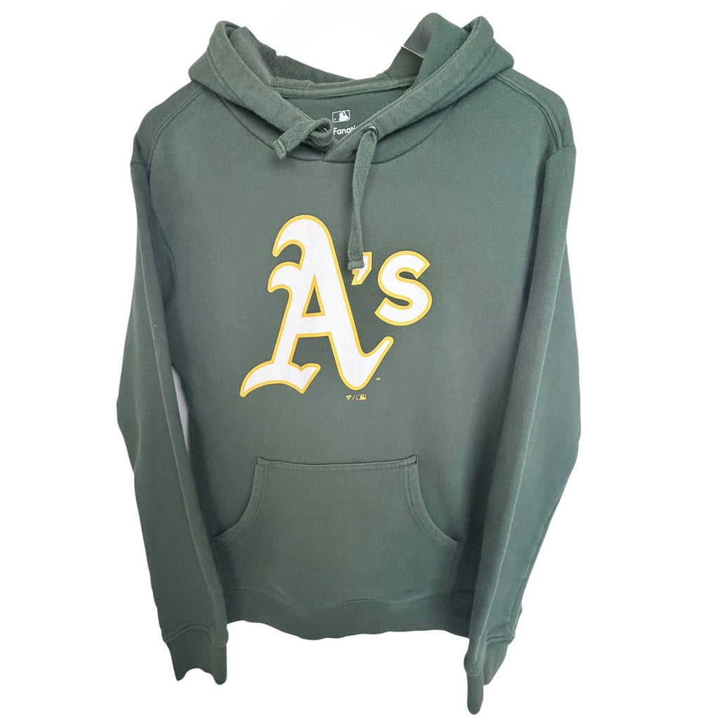 Oakland Athletics Fanatics Pullover Hoodie Mens Medium Green MLB
