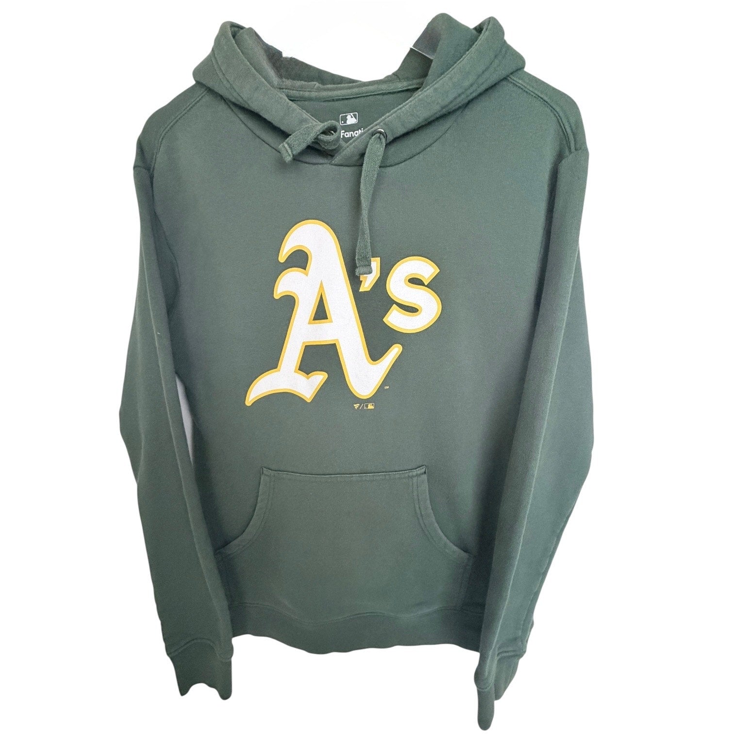 Oakland Athletics Fanatics Pullover Hoodie Mens Medium Green MLB