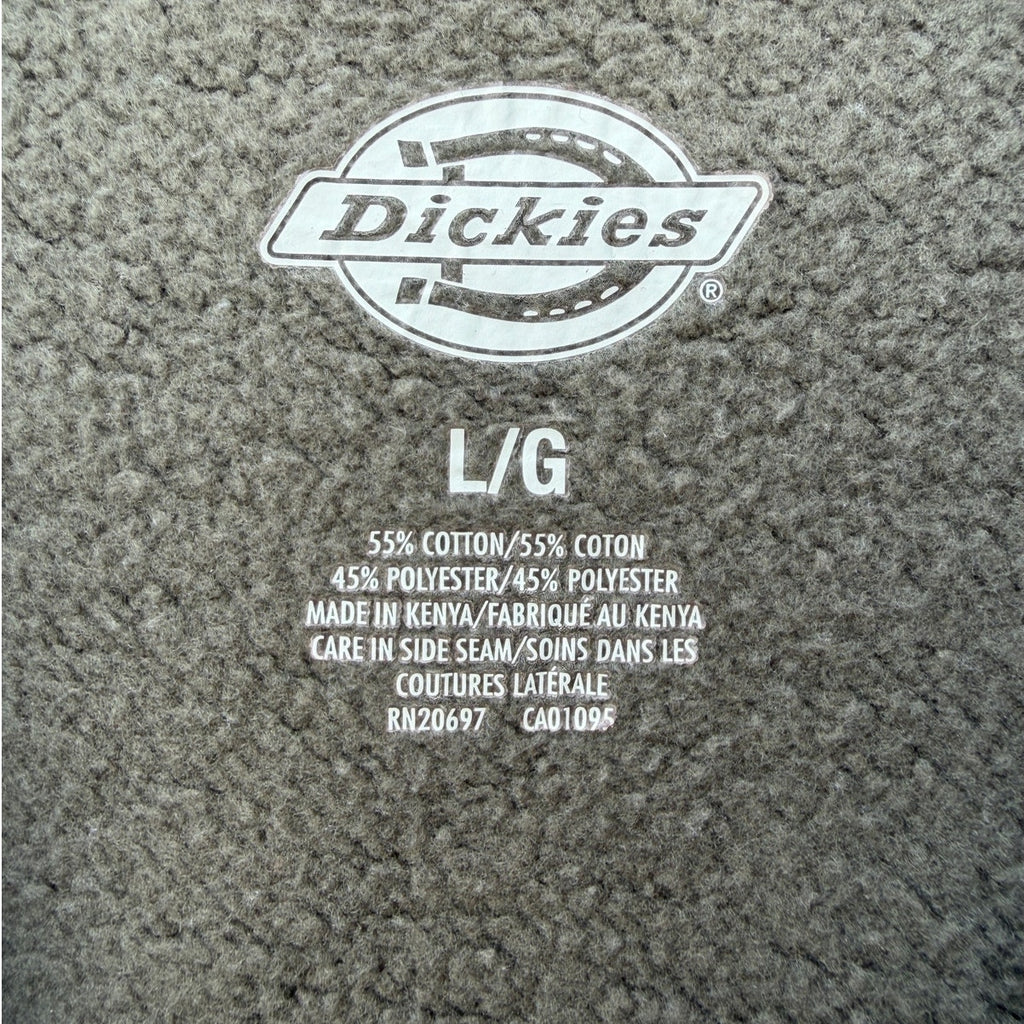 Dickies Hoodie Mens L Olive Green Workwear Pullover Streetwear