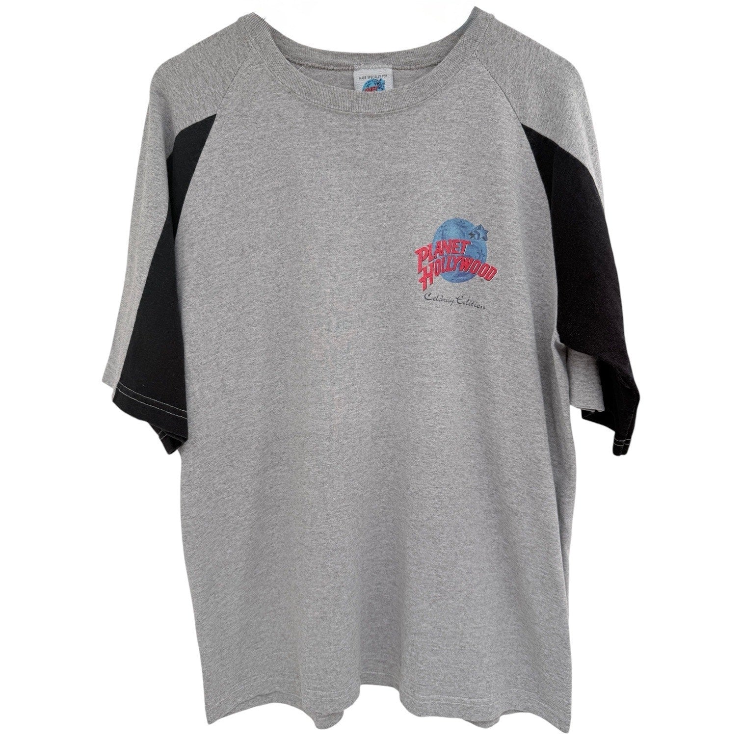 Planet Hollywood T Shirt Mens Large Gray Black Celebrity Collection USA Made