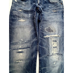 Polo Ralph Lauren Varick Slim Straight Distressed Jeans Mens 31x30 Blue