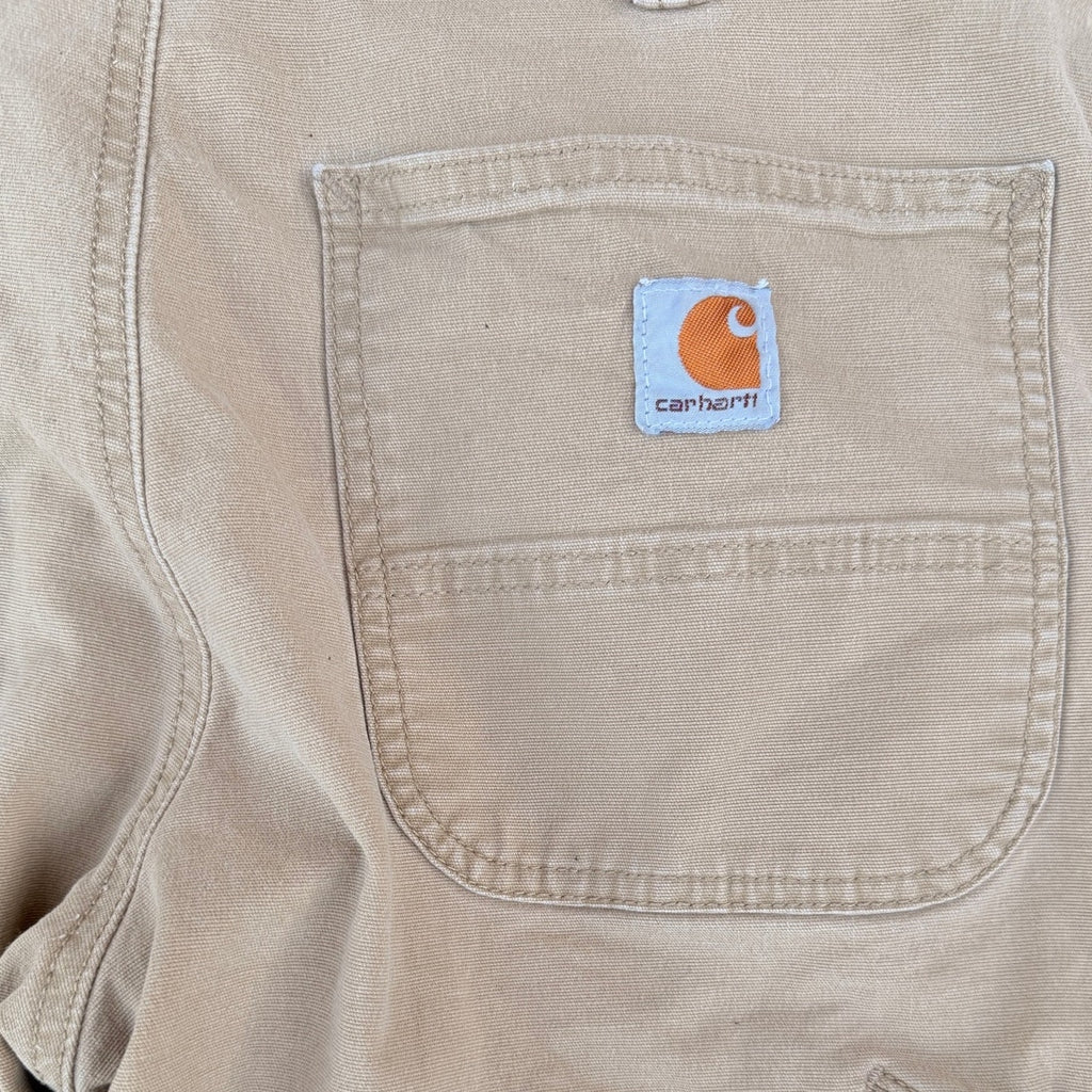 Carhartt Relaxed Fit Work Pants 33x32 Khaki Canvas Workwear