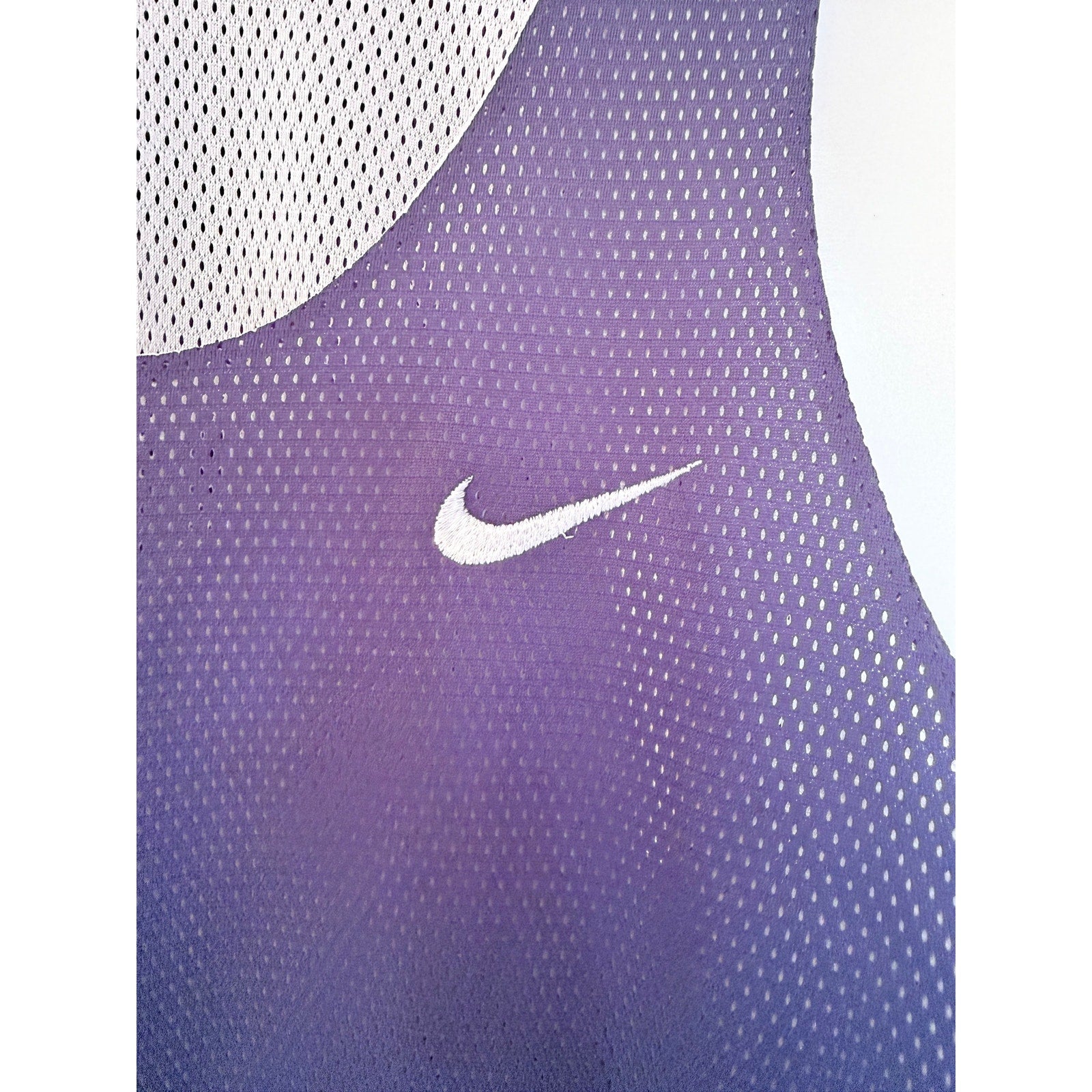 Nike Reversible Mesh Tank Top Mens Medium Blue White Swoosh Athletic