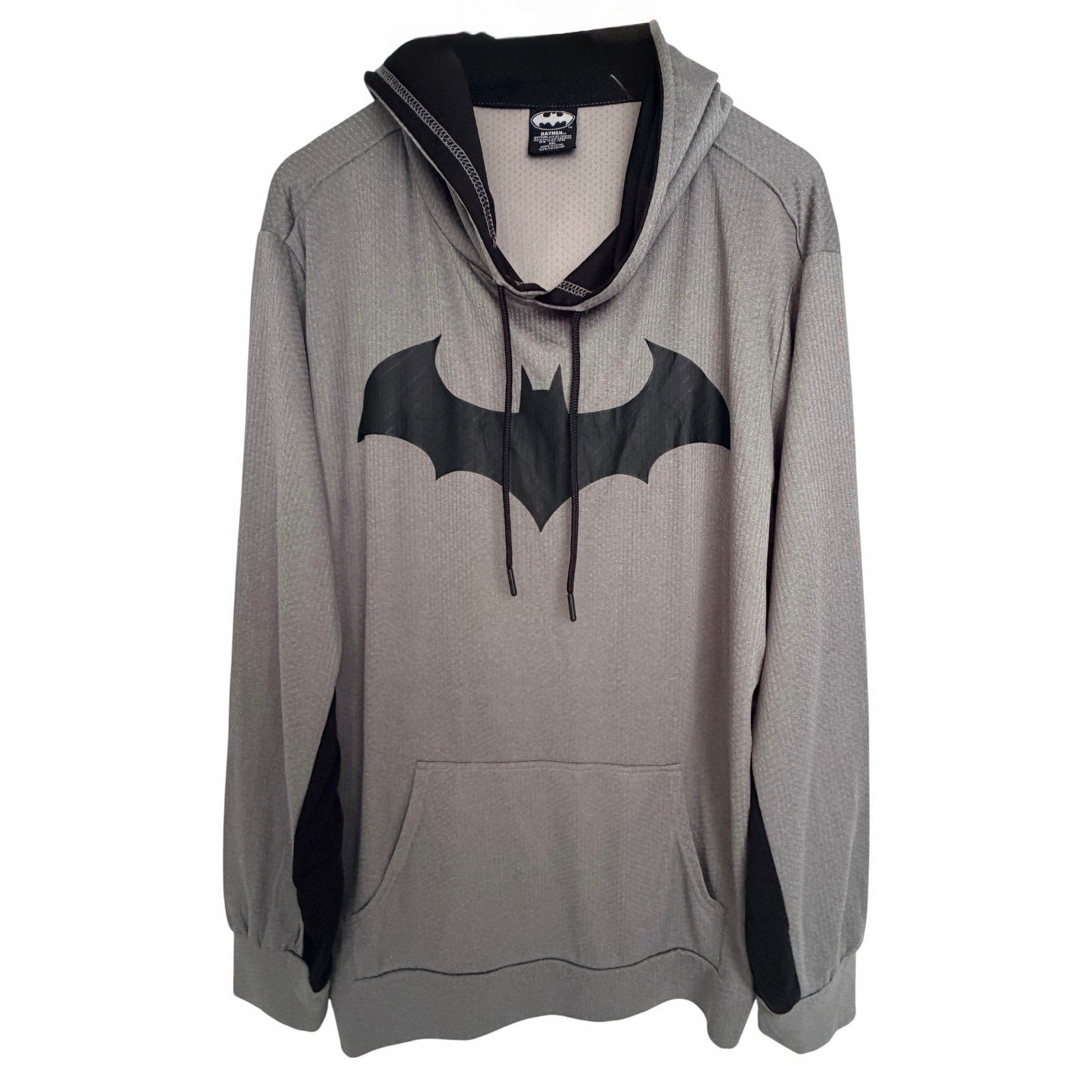 Batman Performance Hoodie Mens 2XL Gray