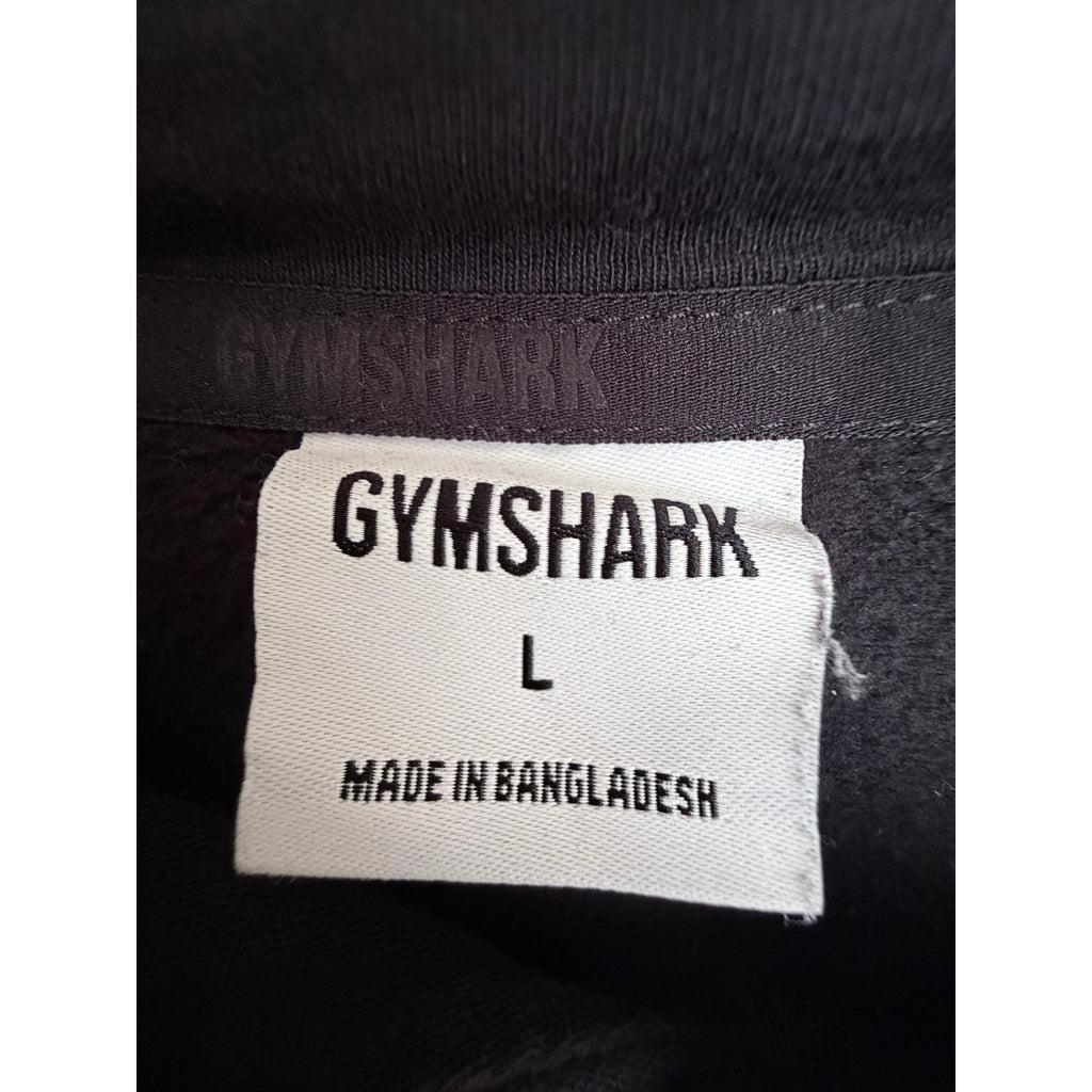 Gymshark Pullover Hoodie Mens Large Black Athletic Training Sweatshirt