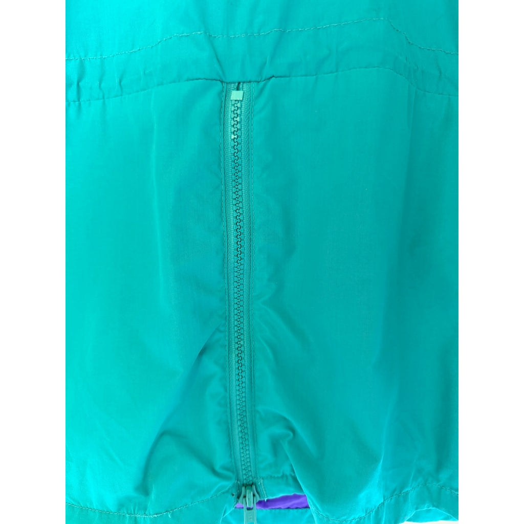 Columbia Sportswear Jacket Mens Medium Green Purple Colorblock Zip Outdoor