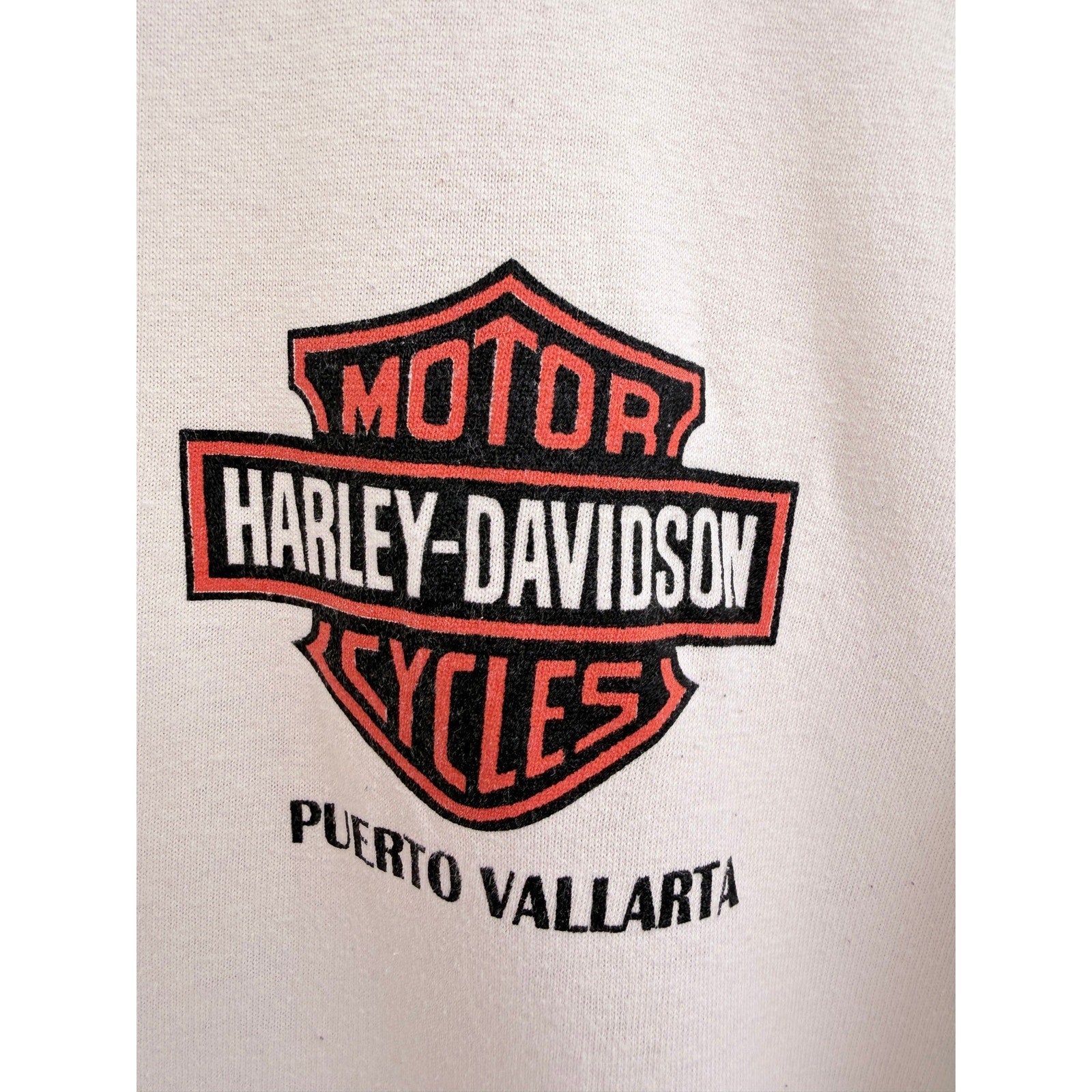 Harley Davidson Puerto Vallarta Mexico T Shirt White Eagle Graphic