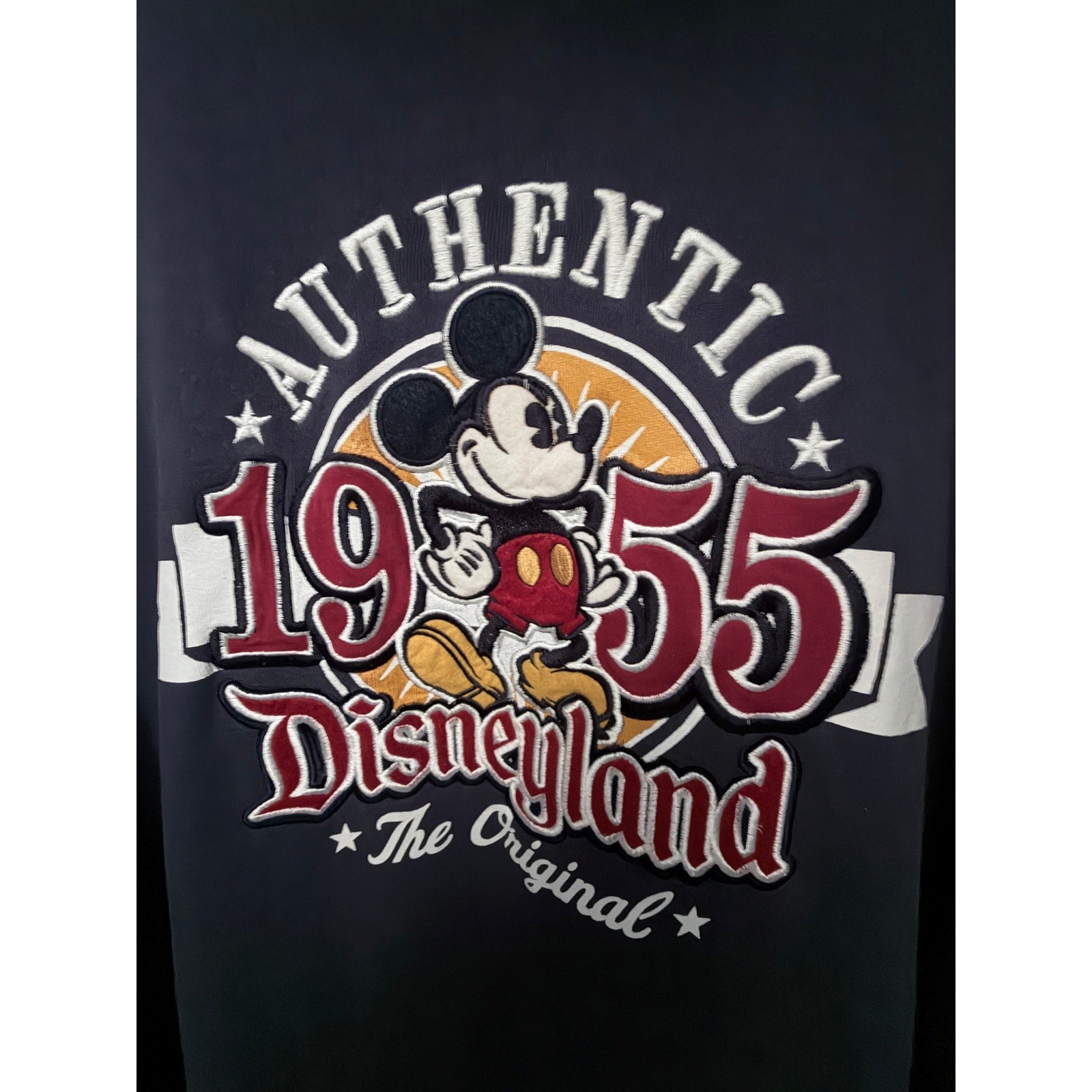 Disney Parks Disneyland 1955 Authentic Mickey Mouse Full Zip Hoodie Men's XXXL
