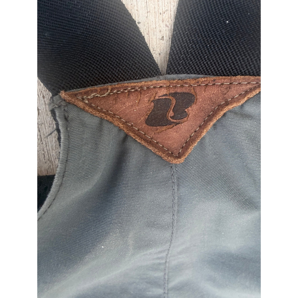 Burton Universe Vintage Adult Large Gray Blue Snowboard Bib Pants