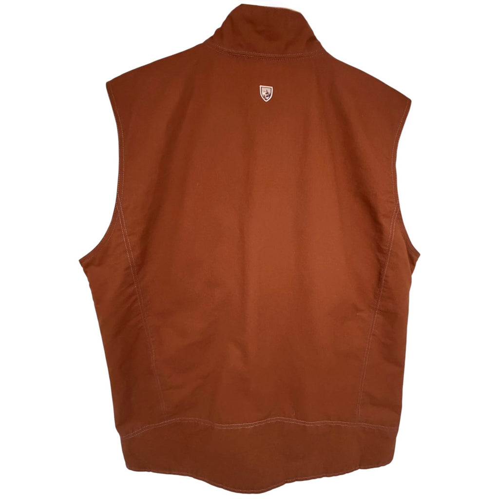 KÜHL Men's Brown Vintage Patina Dye Vest — back view