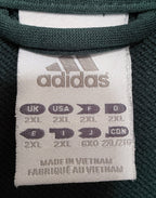 adidas Men's Green Real Madrid Colorblock Full-Zip Mock Neck Jacket — brand label
