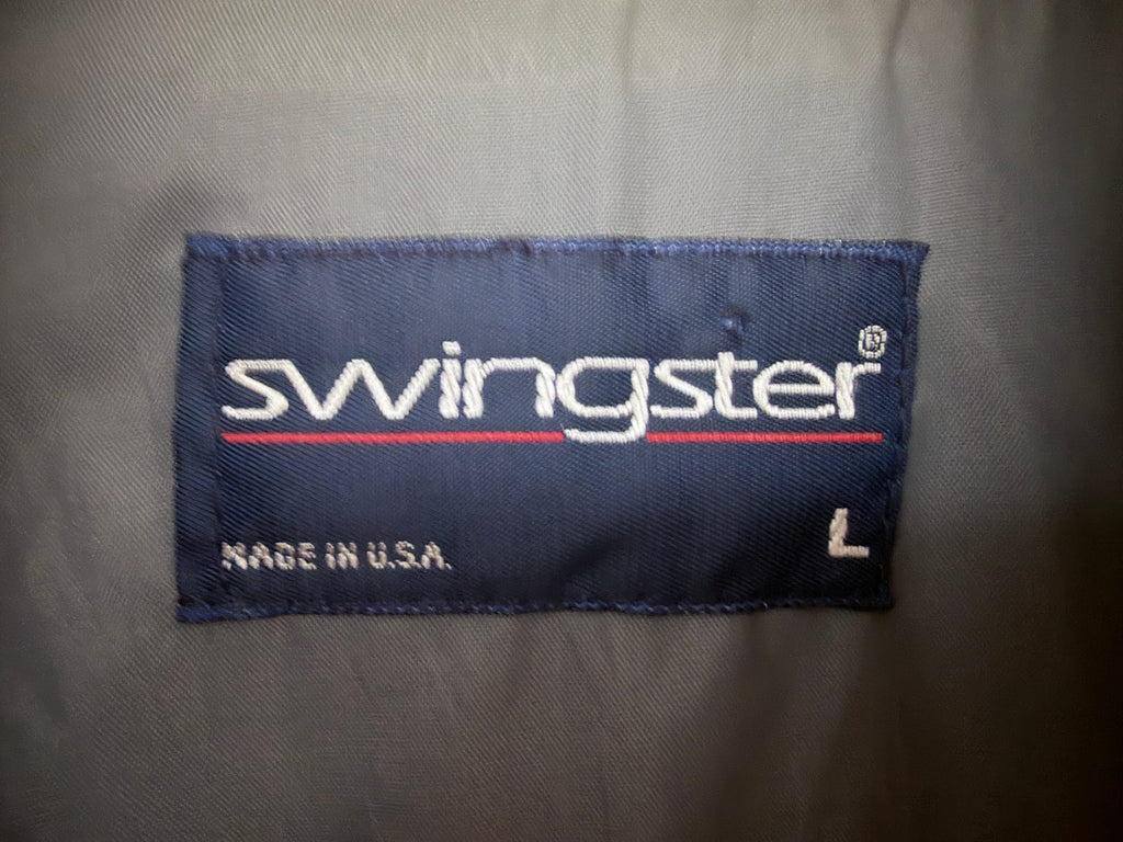 Swingster Men's Purple Colorblock Jacket — brand label
