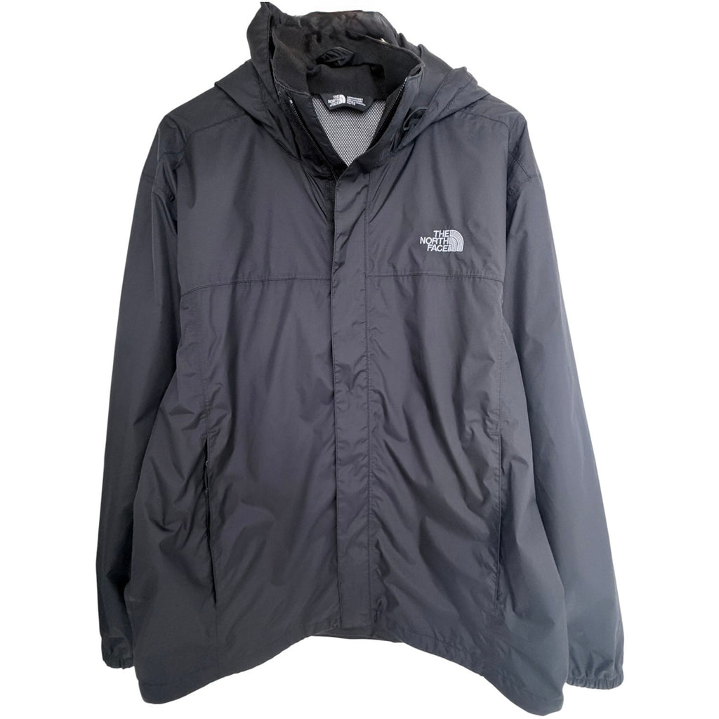The North Face Venture Rain Jacket Mens XL Black Hooded Waterproof Shell
