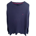 Polo Ralph Lauren Sleepwear Thermal Shirt Mens Large Navy Waffle Knit Top