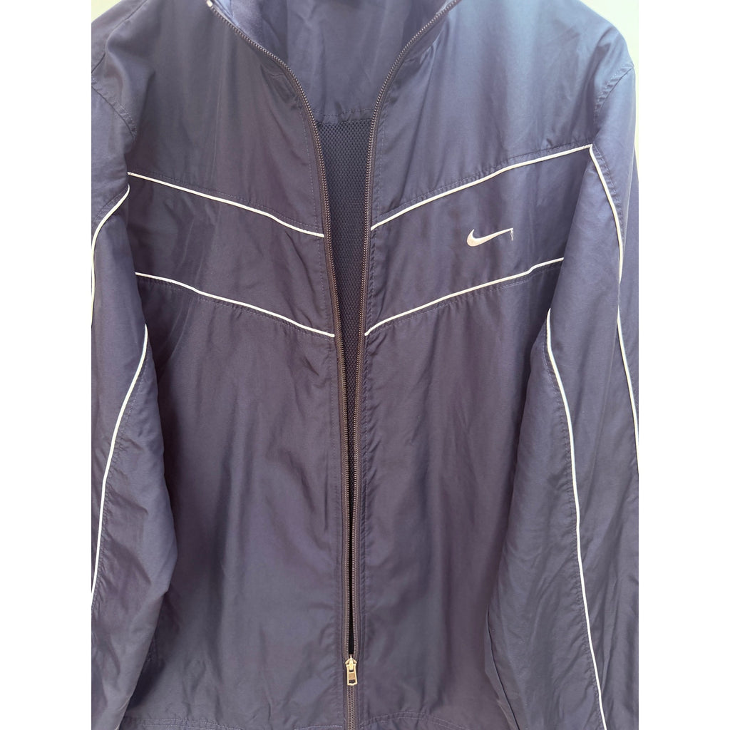 Nike Athletic Dept Windbreaker Jacket Mens XL Navy Full Zip Lightweight