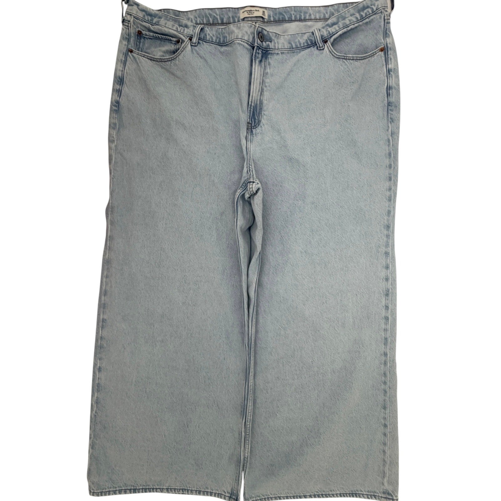 Abercrombie Women's High-Rise Wide-Leg Jeans 22S Light Wash