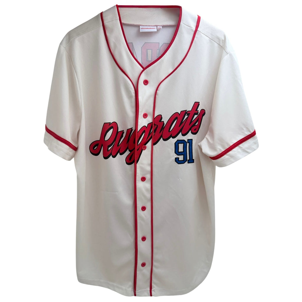 Nickelodeon Men's White Rugrats Baseball Jersey — front view