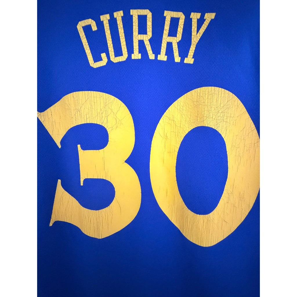 Adidas Golden State Warriors Stephen Curry 30 NBA Jersey Womens Small Blue