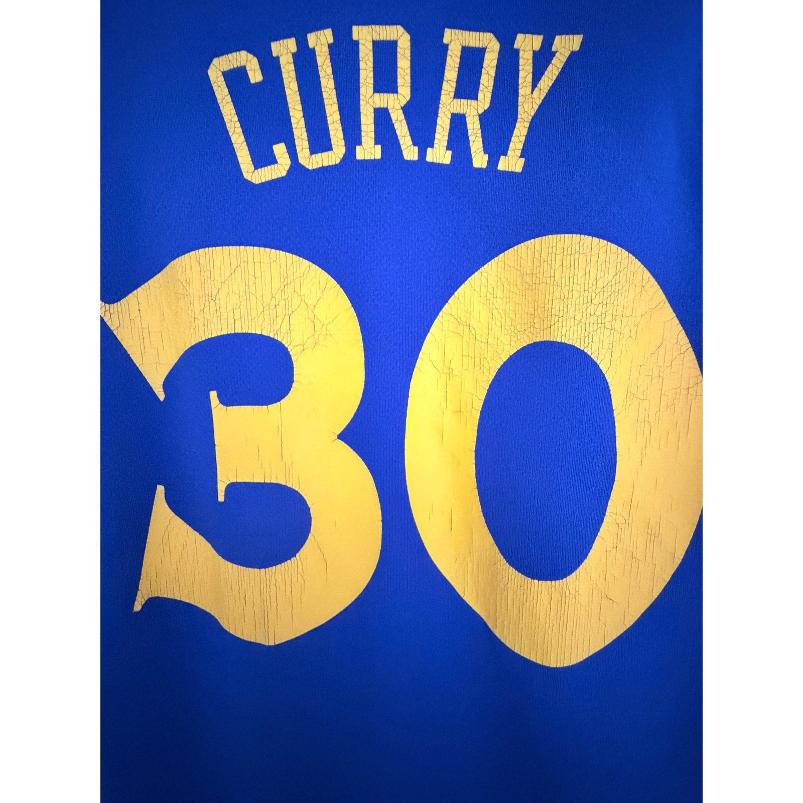 Adidas Golden State Warriors Stephen Curry 30 NBA Jersey Womens Small Blue