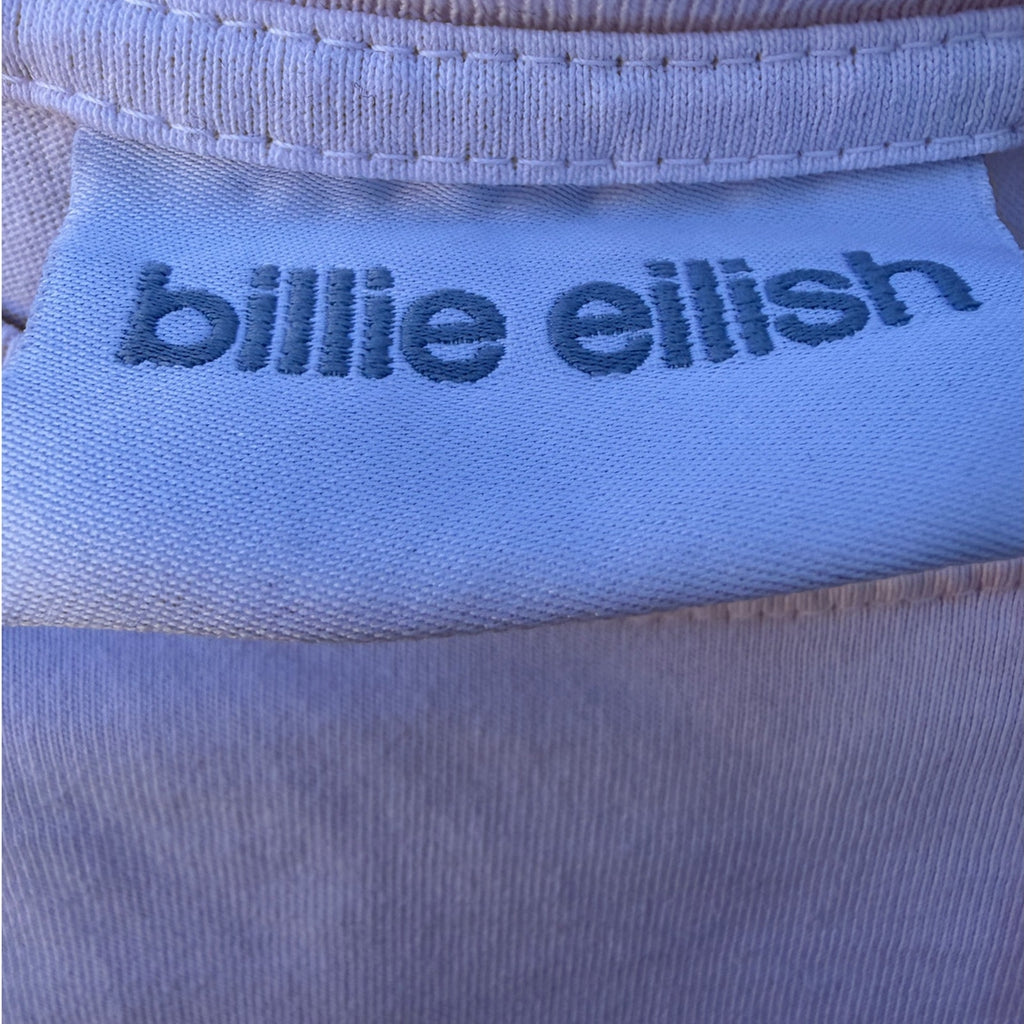 Billie Eilish T Shirt Womens Medium White Happier Than Ever Tour 2022 Concert