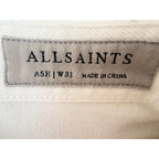 AllSaints Ash Women's White Distressed Boyfriend Jeans 31 detail image 3