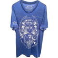 Salvage Supply Co. Men's Blue Crewneck T-Shirt — front view