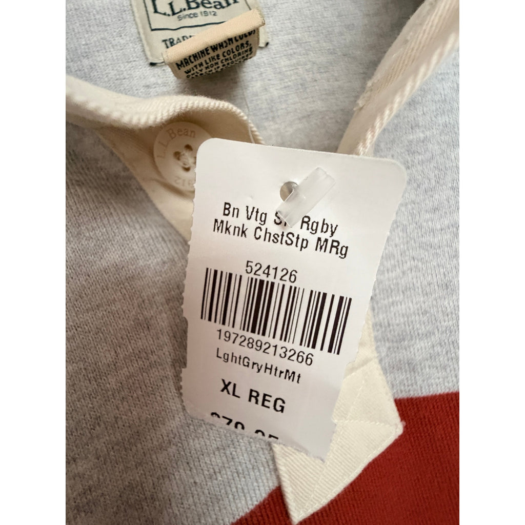 L.L.Bean Rugby Shirt Mens XL Colorblock