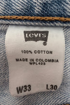 Levi's Men's Light Blue 501 Original Fit Jeans — brand label