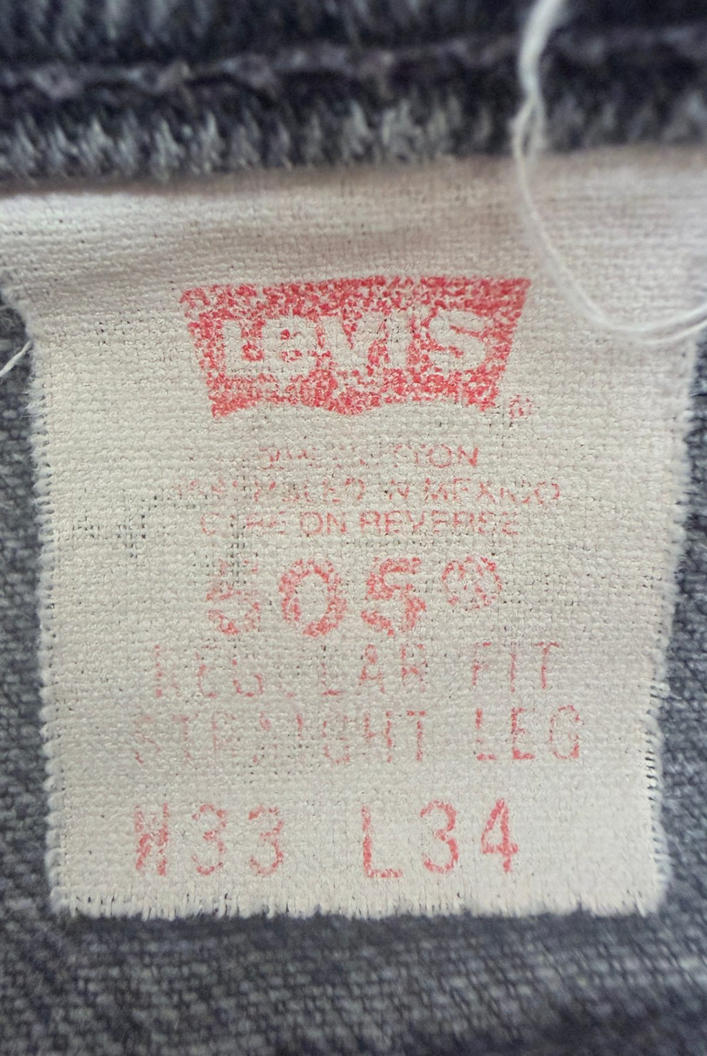 Levi's Women's Black 505 Regular Fit Straight Leg Shorts — brand label