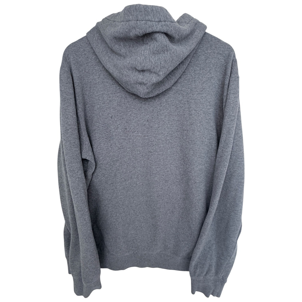 Fox Racing Hoodie Womens Large Gray Neon Graphic Pullover Sweatshirt