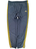 adidas Men's Blue Fleece Striped Activewear Pants — front view