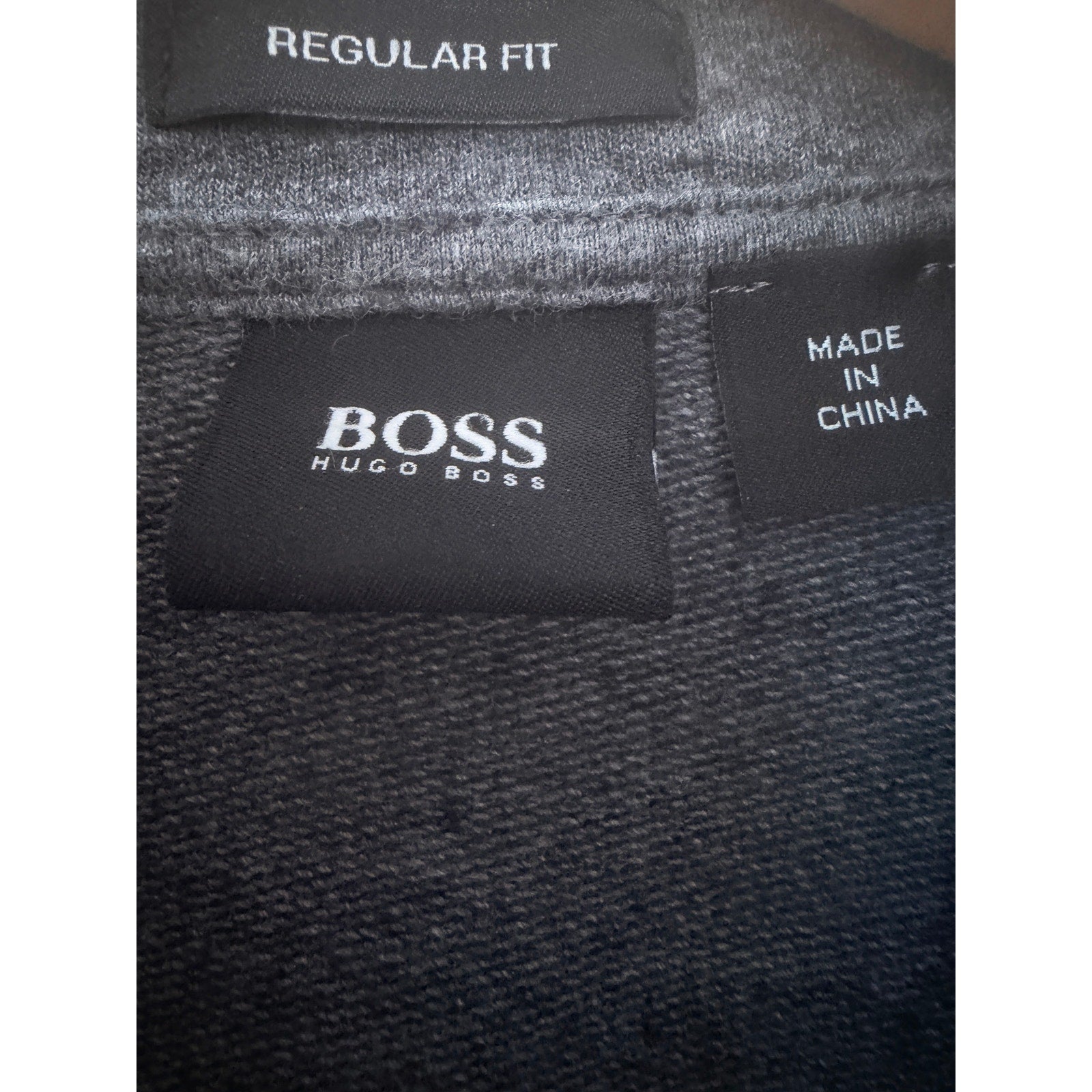 Hugo Boss Jacket Mens Medium Gray Full Zip Track Jacket Regular Fit Designer