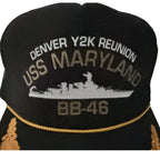 Unbranded Men's Black Denver Y2K Reunion USS Maryland BB-46 Hat — additional view