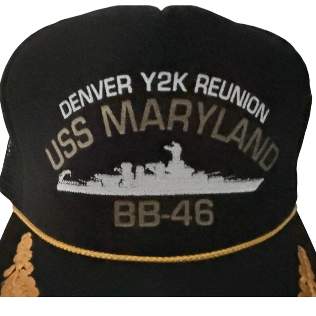 Unbranded Men's Black Denver Y2K Reunion USS Maryland BB-46 Hat — additional view