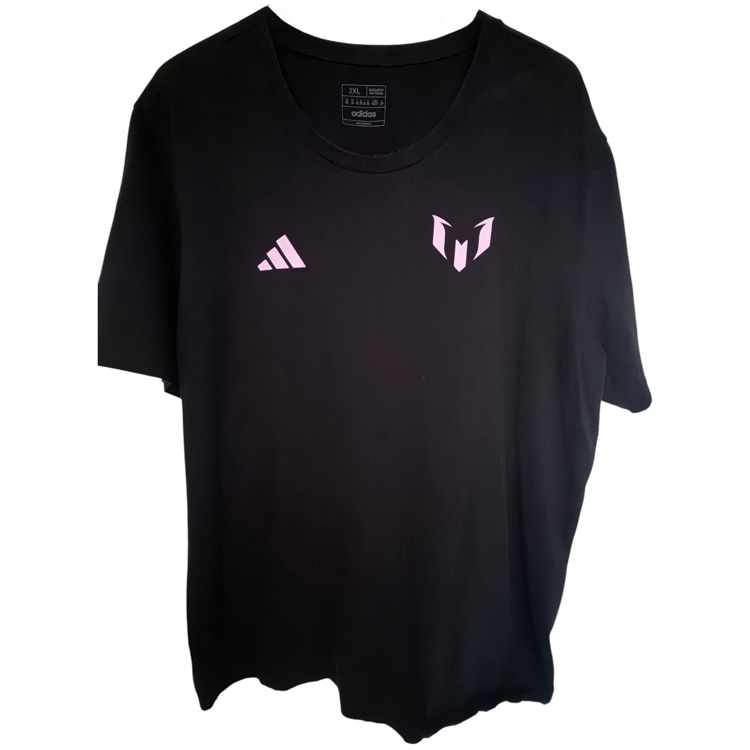 Adidas Lionel Messi Number 10 Soccer T Shirt Mens 2XL Black Graphic Tee