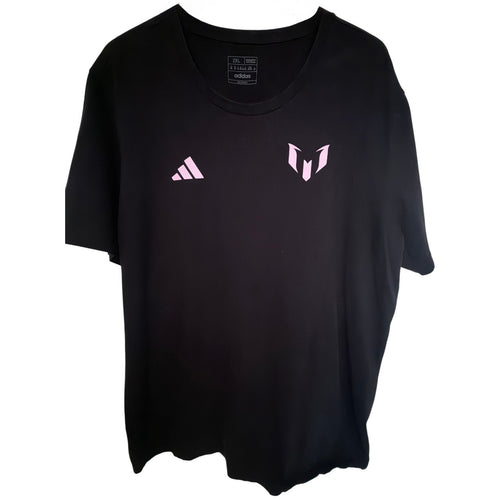 Adidas Lionel Messi Number 10 Soccer T Shirt Mens 2XL Black Graphic Tee