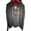 Minnesota Wild Lace Up Hoodie Green NHL Hockey Sweatshirt Mens Large