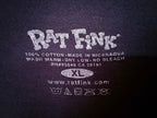 Rat Fink Men's Black Rat Fink Live to Ride Race No Wimps T-Shirt — brand label