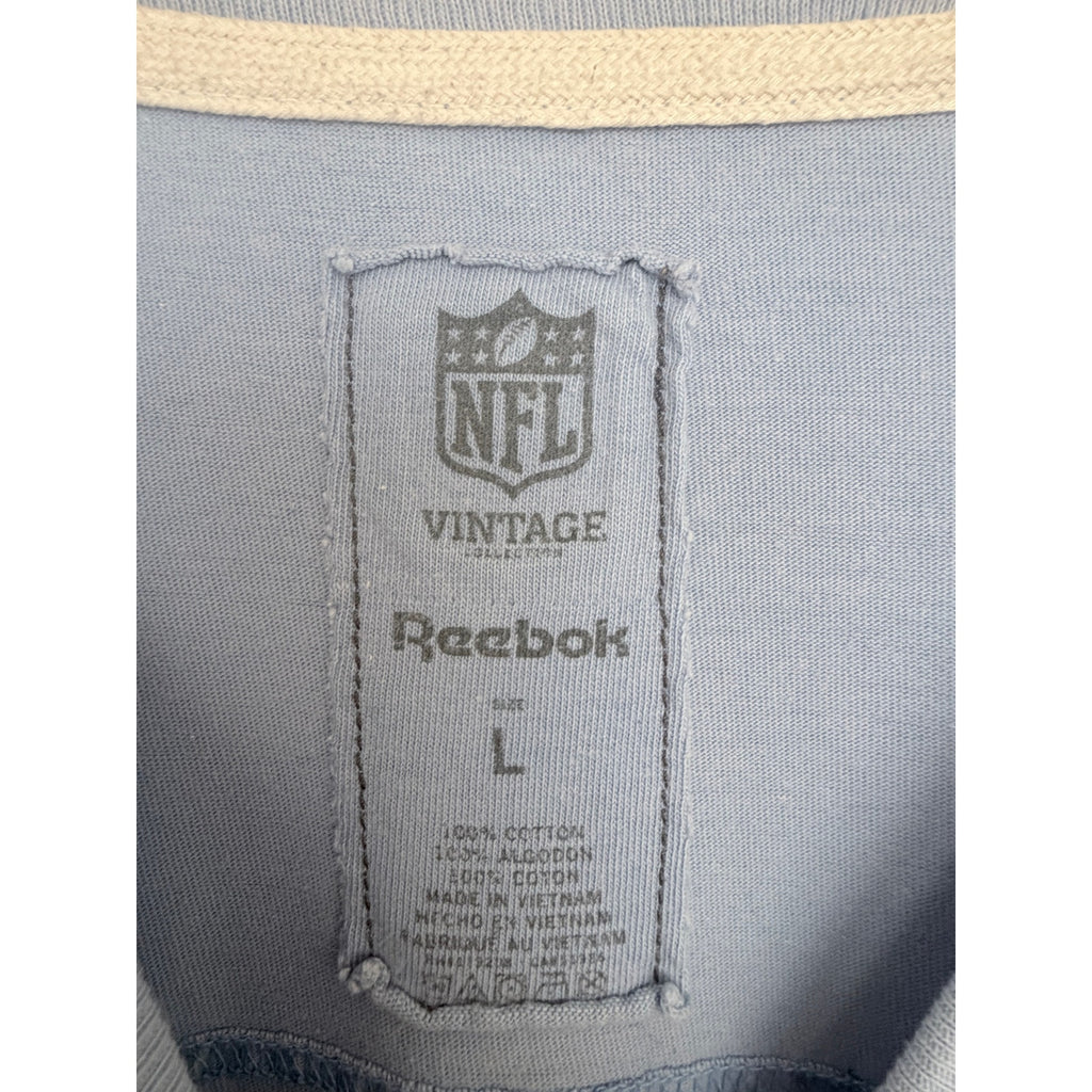 Reebok Vintage San Diego Chargers Crop Sweatshirt Mens Large Blue NFL