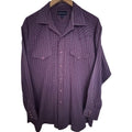 Panhandle Slim Western Shirt Mens XL Burgundy Plaid Pearl Snap Cowboy Ranchwear