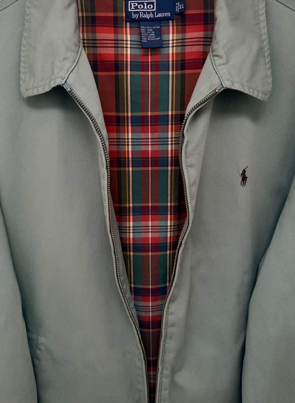 Polo by Ralph Lauren Men's Green Plaid Jacket — view 5