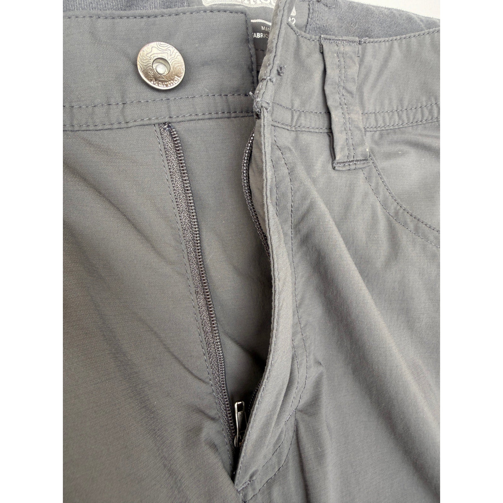 Marmot Convertible Hiking Pants Mens 32 Gray Zip Off Outdoor