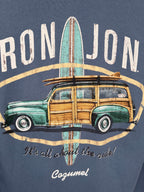 Ron Jon Surf Shop Men's Blue Cozumel – It's all about the ride! T-Shirt — view 4