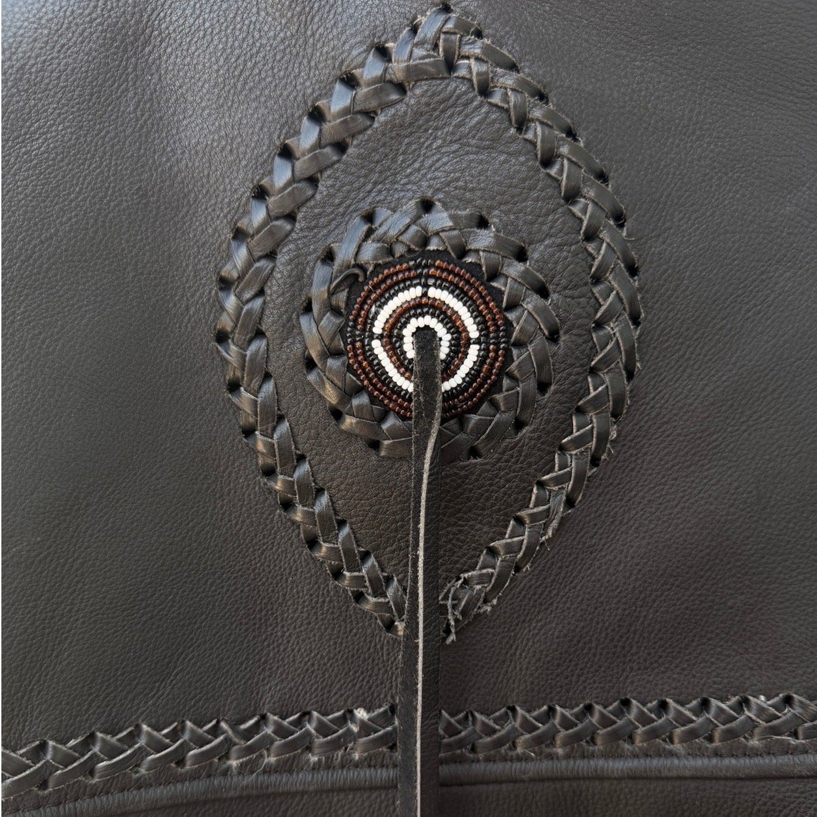 Leather Mill Western Biker Leather Jacket Mens 46 - product photo 6