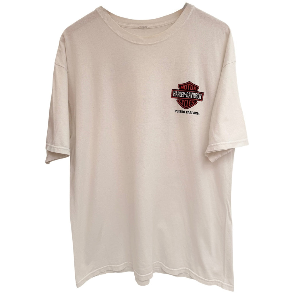 Harley Davidson Puerto Vallarta Mexico T Shirt White Eagle Graphic