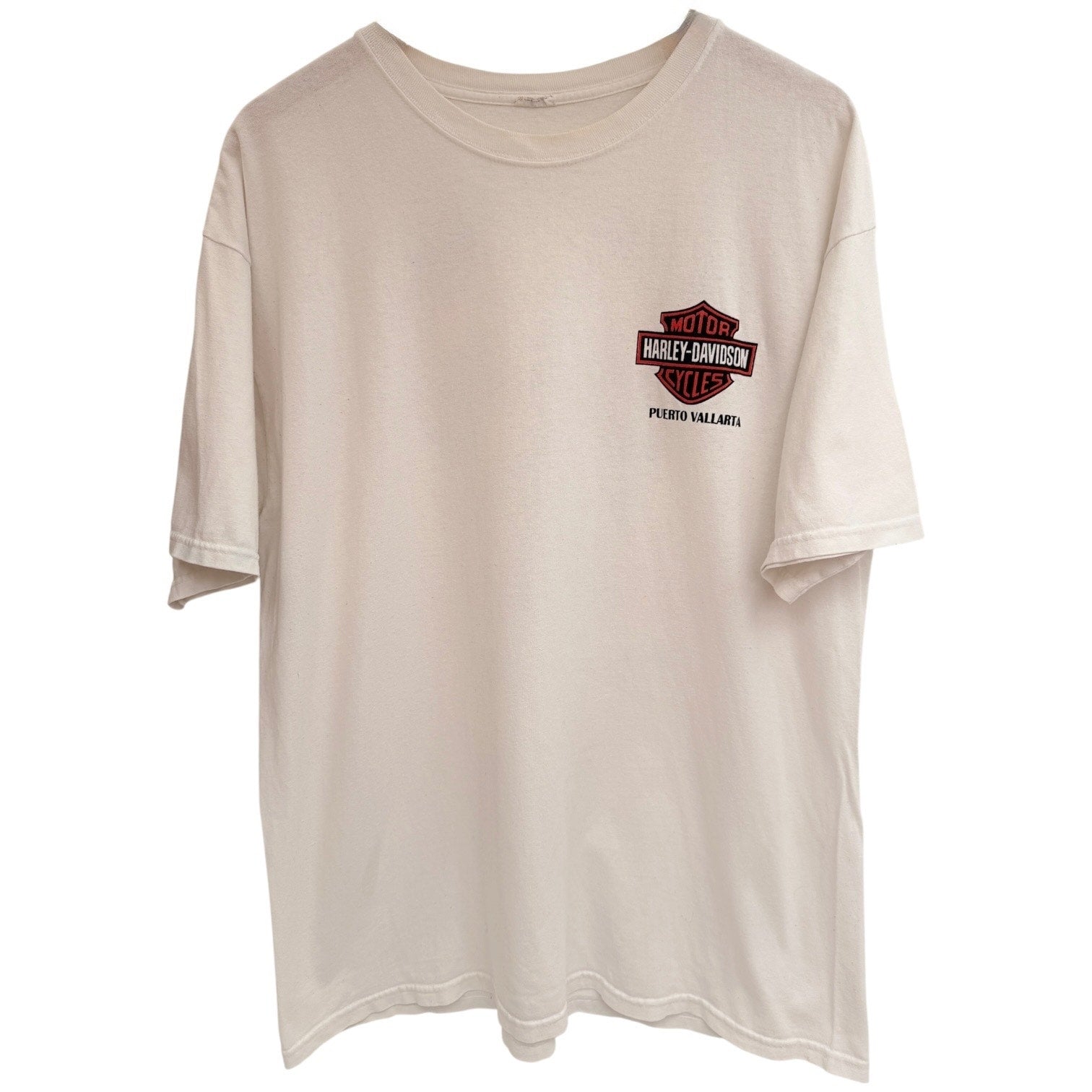 Harley Davidson Puerto Vallarta Mexico T Shirt White Eagle Graphic