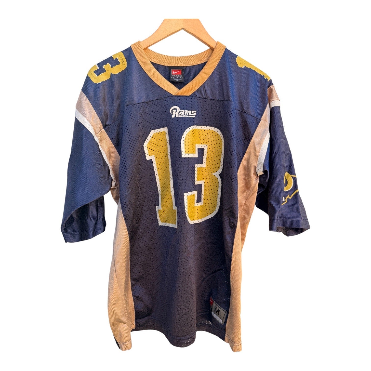 Vintage St Louis Rams Kurt Warner #13 Nike Team NFL Jersey Mens M