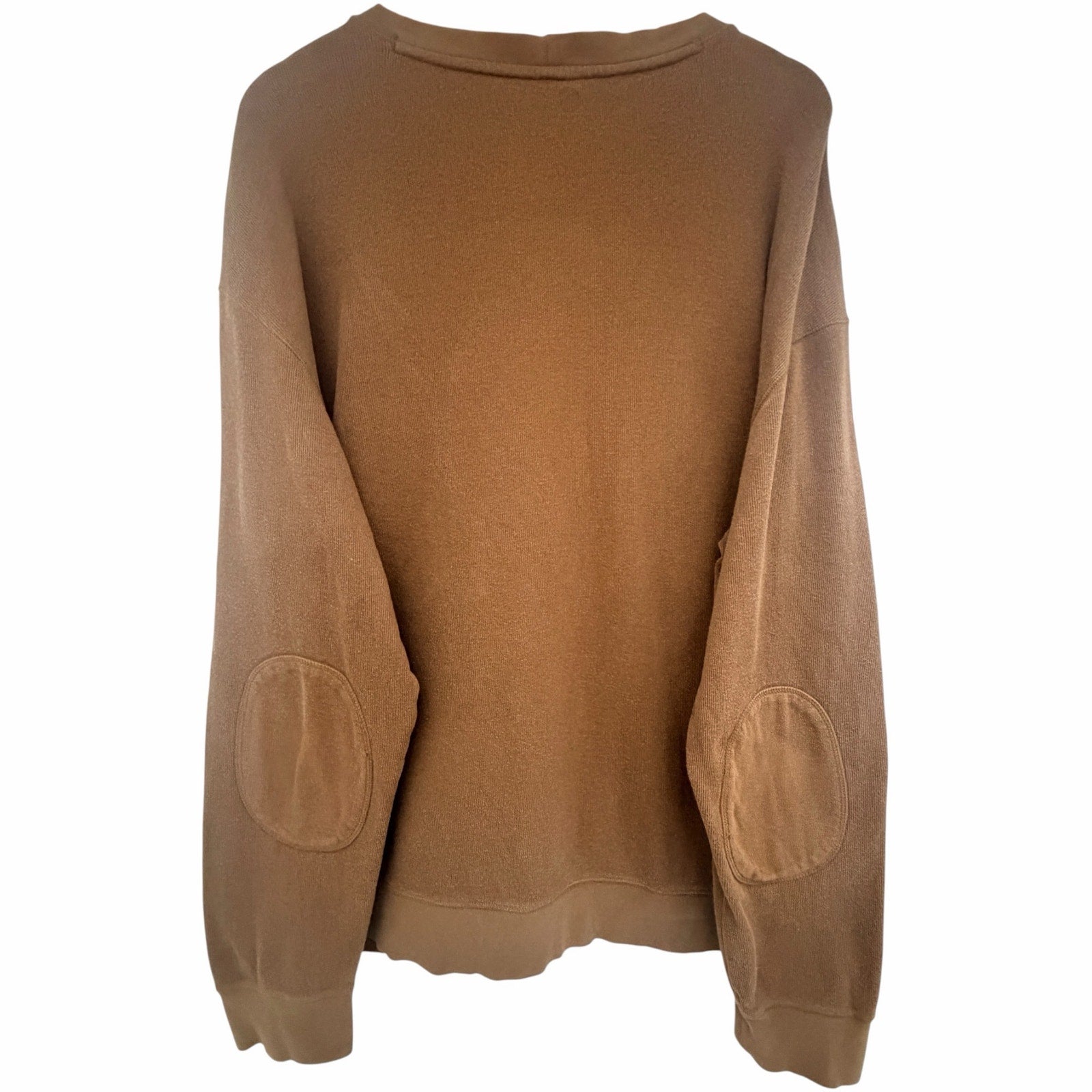 Carhartt Sweater Knit Elbow-Patch Crewneck Men's 2XL Brown