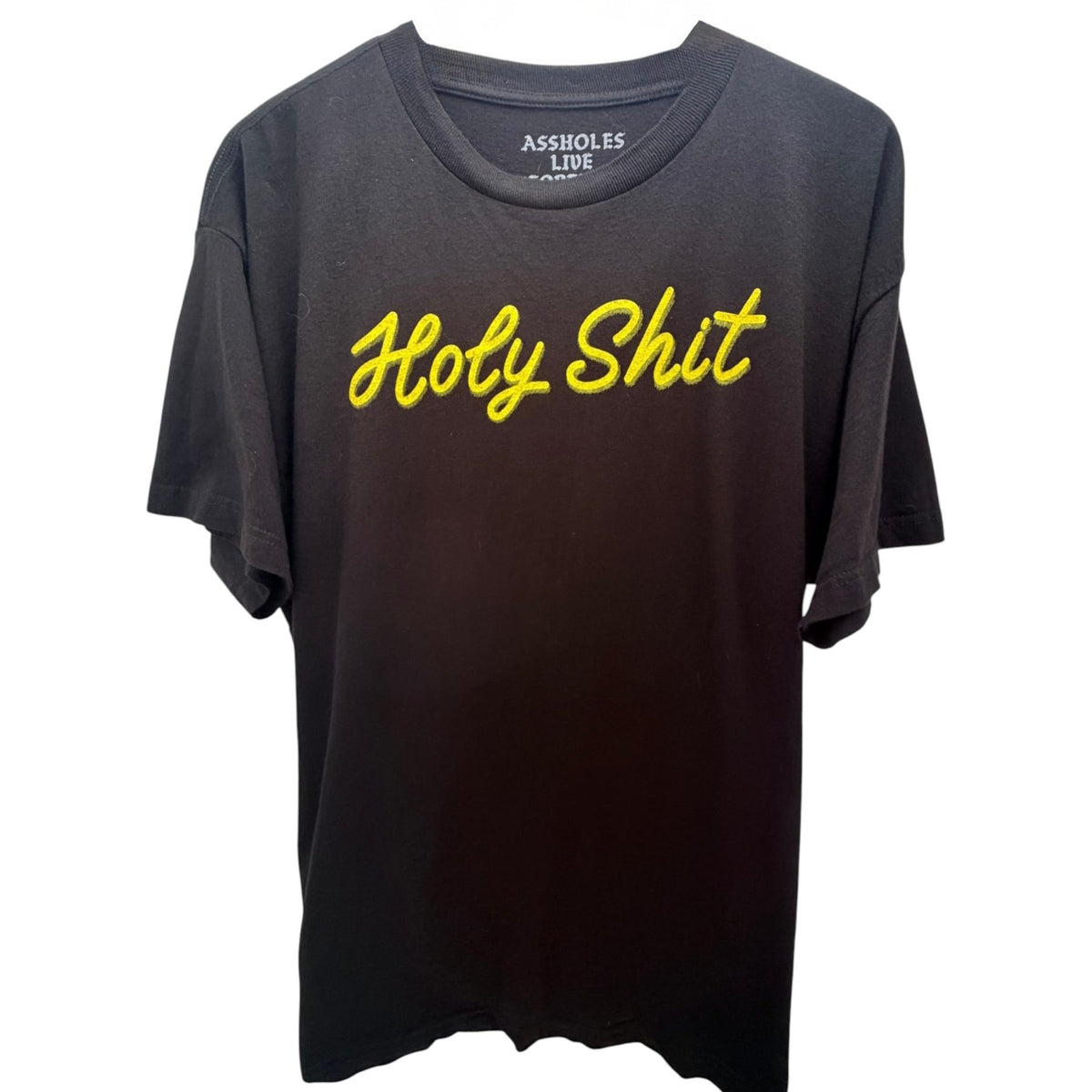 Assholes Live Forever Men's Black T-Shirt — front view